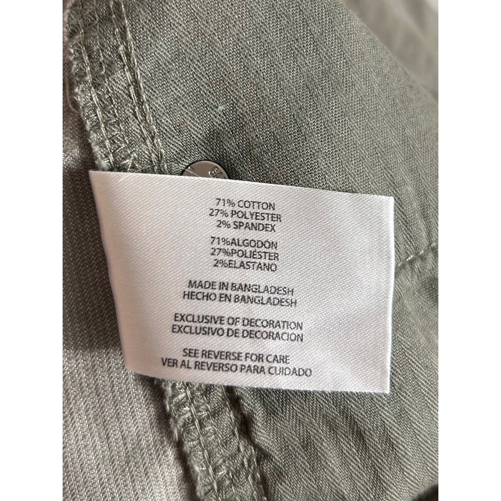 Gap Womens Olive Corduroy Raw Hem Shorts Size 12 Mid Rise 5 Pocket Utility - Picture 6 of 8